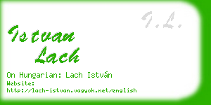 istvan lach business card