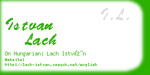 istvan lach business card